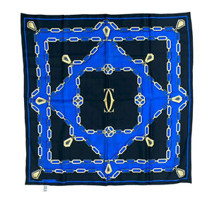 Pre-Loved Cartier Must de Cartier Chain Silk Scarf